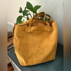 Corduroy yellow khaki bag side pocket with shoulder strap